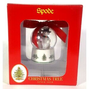 Spode Christmas Tree Snowman Mini 3" Snow Globe Christmas ornament